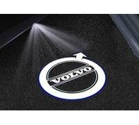 HALOUJQK 2 Pièces Lumière de Bienvenue de Porte de Voiture pour Volvo XC60 XC40 XC90 S60 S90 V60 V40, Projecteur de Logo Personnalisé Feux de Bienvenue de Voiture