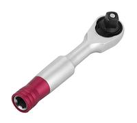 HaloVerde 72-Tooth Ratcheting Wrench with 1/4 Inch Drive and 5-Degree Swing, Chrome Vanadium Steel Mini Ratchet Wrench for Automotive and Bike Maintenance Tasks (85MM)