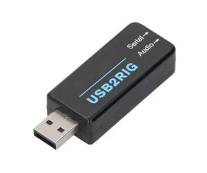 HaloVerde Adaptateur de Microphone USB avec contrôle PTT, Prise de Carte Son compacte, Adaptateur USB prenant en Charge TTL, 232 et CIV pour connecter Un Ordinateur à Un équipement
