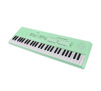 HaloVerde Clavier de piano électronique portable à 54 touches avec microphone filaire et fonction d'enregistrement pour l'apprentissage et le jeu de la musique pour enfants, (Green)