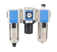 HaloVerde Combinaison de séparateur d' et d'eau pour compresseur d'air, régulateur de pression de compresseur d'air en alliage d'aluminium avec calibre PT1/4, filtre 40 μm et (GC300-10)