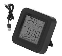 HaloVerde Compteur d'humidité et de température avec télécommande infrarouge pour réseaux Wi-Fi 2,4 GHz, commande vocale, thermomètre hygromètre Wi-Fi pour surveillance en temps