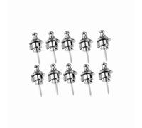 HaloVerde Gold Serrures de sangle de guitare, ensemble de sangles de guitare robustes avec verrous de sécurité à dégagement rapide, un système de retenue en métal pour guitares (Silver)