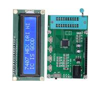 HaloVerde IC Meter 7-12VDC avec écran LED pour puces logiques série 74/40, testeur de circuit intégré pour le dépannage et la vérification des composants