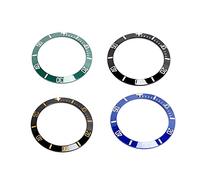HaloVerde Insert de lunette de montre fabriqué à partir de matériau céramique, cet ensemble de 4 pièces comprend un anneau de lunette anti-rayures pour le remplacement spécifique