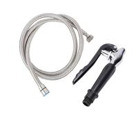 HaloVerde Kit de Lavage des Yeux à buse Unique avec Corps en Acier Inoxydable 304 et Filtre Double Couche, Station de Lavage des Yeux d'urgence avec Interface G1/2 pour