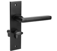 HaloVerde Kit de poignée de porte en bois avec un mécanisme de verrouillage silencieux, cet ensemble complet de pênes dormants pour poignée de porte comprend tout le matériel de