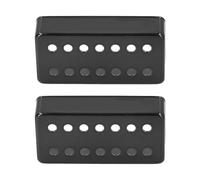 HaloVerde Lot de 2 housses de micro Humbucker avec 14 trous pour guitares électriques à 7 cordes, améliore l'apparence de l'instrument avec une construction en laiton robuste