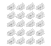 HaloVerde Lot de 20 Tubes d'insertion de leurre de pêche avec hochets internes pour la pêche Marine et rocheuse afin d'augmenter Le taux de Capture, crée des signaux sonores à (小号)