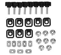 HaloVerde Matériel de Toit Rigide pour JK avec 8 vis à Oreilles pour Un Retrait Facile du Toit Rigide, système de Fixation à dégagement Rapide pour Les sélections 2007-2018,