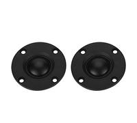 HaloVerde Paire de tweeters à dôme en Soie, Haut-Parleur aigu HiFi 30 W 6 Ohm avec diaphragme de 20 mm, Aimant avec dissipateur Thermique en Aluminium, composant de Haut-Parleur