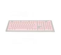 HaloVerde PBT Keycaps translucides 108 touches pour 61/87/104/108 touches claviers mécaniques processus de Sublimation deux couleurs (Pink)