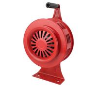 HaloVerde Sirène Forte 125 DB, Alarme sonore à Commande Manuelle avec manivelle et Volume réglable, Alliage d'aluminium résistant aux intempéries pour la préparation aux (Rouge)