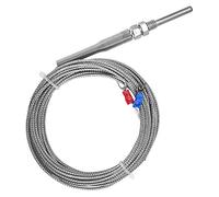 HaloVerde Temperature Sensor Probe, Type K Thermocouple with M8 Mounting Thread, 30mm Probe, and 5mm Diameter for Fast Response Temperature Measurement 0-400℃ (5M)