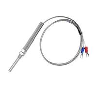 HaloVerde Temperature Sensor Probe, Type K Thermocouple with M8 Mounting Thread, 30mm Probe, and 5mm Diameter for Fast Response Temperature Measurement 0-400℃ (1M)
