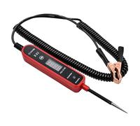 HaloVerde Testeur électrique de véhicule avec plage 6-75 V et écran LCD numérique, un outil de diagnostic automobile pour les contrôles de polarité et de continuité sur les (Rouge)
