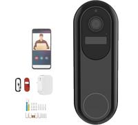 Halovision Doorbell Camera, Doorbell Camera Wireless, Doorbell Cameras with Monitor, 4-Month Battery, AI Person Detection (Not Pets/Cars), Night Vision, Instant 2-Way Audio, Storm-Ready Ip65
