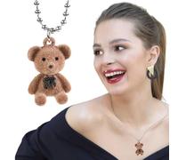 Halskette | Niedlicher Plüsch Anhänger Schmuck | Weihnachtsgeschenk, Freundschaftsgeschenk für Freunde, Schwester, Mutter | Modische Halskette für Alltag, Party, Festliche Anlässe