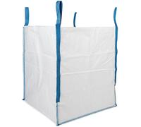 Halsted - Sac de construction robuste en polypropylène tissé blanc de 780 litres pour construction et démolition - Lot de 1