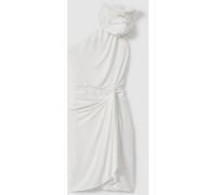 Halston Halston One-Shoulder Ruffle Mini Dress White EU 38 (UK 10)