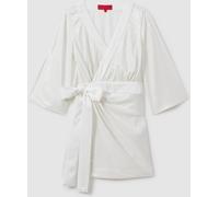 Halston Halston Sequin Side Tie Mini Dress Chalk EU 40 (UK 12)