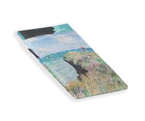 Halta Definition Étui de rangement pratique rembourré en toile imprimée avec une œuvre d'art de Monet, idéal pour contenir et protéger des livres ou autres accessoires, 19 x 25 cm