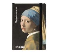 HALTADEFINITION - Agenda 2026 avec couverture imprimée avec une œuvre d'art de Monet, fermeture élastique, double signet et 352 pages, 11 x 15,3 cm, boucle d'oreille