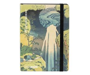 HALTADEFINITION Agenda 2026 avec couverture imprimée avec une œuvre d'art de Monet, fermeture élastique, double signet et 352 pages, 11 x 15,3 cm, Falls