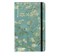 HALTADEFINITION Agenda 2026 avec couverture imprimée avec une œuvre d'art de Van Gogh, fermeture élastique, double signet et 192 pages, 13 x 21 cm, branche