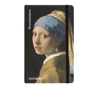 HALTADEFINITION - Agenda 2026 avec couverture imprimée avec une œuvre d'art de Van Gogh, fermeture élastique, double signet et 192 pages, 13 x 21 cm, boucle d'oreille