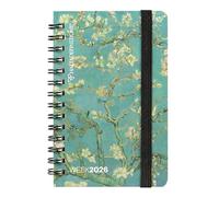 HALTADEFINITION - Agenda hebdomadaire 12 mois, Agenda 2026 avec couverture imprimée avec une œuvre d'art, fermeture élastique, double signet et 352 pages, 9 x 13 h cm, branche