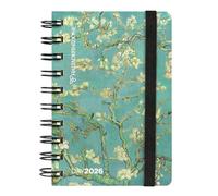 HALTADEFINITION - Agenda journalier 12 mois, avec couverture imprimée avec une œuvre d'art, fermeture élastique, double signet et 352 pages, 9 x 13 h cm, branche