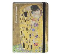 HALTADEFINIZIONE - Mini agenda journalier 12 mois, format 11 x 15,3 cm | Agenda 2027 avec couverture imprimée avec une œuvre d'art de Monet, fermeture élastique, double marque-page et 352 pages