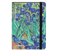 HALTADEFINIZIONE - Mini agenda journalier 12 mois, format 11 x 15,3 cm | Agenda 2027 avec couverture imprimée avec une œuvre d'art de Monet, fermeture élastique, double marque-page et 352 pages