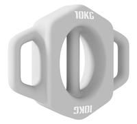 Haltère 3 en 1 SPORTNOW, haltère boule de 10 kg avec poignée, Dumbbell, haltère multifonctionnel ménageant le sol pour l'entraînement au poids, la musculation, métal, gris