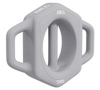 Haltère 3 en 1 SPORTNOW, haltère boule de 6 kg avec poignée, Dumbbell, haltère multifonctionnel ménageant le sol pour l'entraînement au poids, la musculation, métal, gris