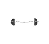 vidaXL Haltère 90373 – 30 kg avec poids – Noir G