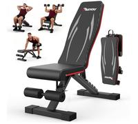 Haltère banc - PASYOU - PA350 - Noir - Jusqu'à 10 kg - Banc professionnel