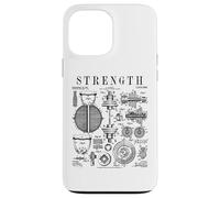 Haltère de Gym Fitness Haltère Kettlebell Vintage imprimé Verni Coque pour iPhone 13 Pro Max