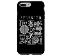 Haltère de Gym Fitness Haltère Kettlebell Vintage imprimé Verni Coque pour iPhone 7 Plus/8 Plus