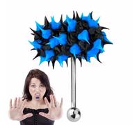 Haltère de langue électrique - Tige de 18 mm de long, vis en acier chirurgical, balle vibrante | Jouet pour adultes, amusant, concert, événement, hip-hop, streetwear, spectacle de personnalité