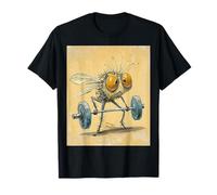 Haltère de Levage Abstraite Wimpy Fly Haltère Gym Bug Fit Art T-Shirt