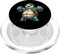 Haltère de Levage drôle Tortue Chubby PopSockets PopGrip pour MagSafe