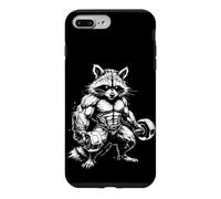 Haltère de Levage Musclebound Raton Laveur Coque pour iPhone 7 Plus/8 Plus
