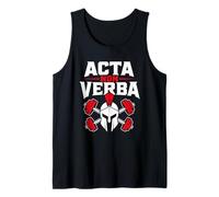 Haltère de Motivation Spartan Gym Acta Non Verba Débardeur