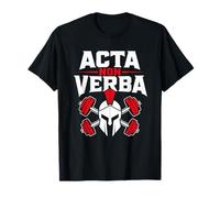 Haltère de Motivation Spartan Gym Acta Non Verba T-Shirt