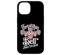 Haltère de Noël avec Citation Amusante du Père Noël Coque pour iPhone 14
