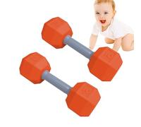 Haltère d'exercice pour bébé - Hochet de dentition, ensemble d'éveil pour bébé | Solution ludique et stimulante pour le développement sensoriel, jouet léger inspiré du fitness pour les parents, aide à