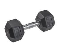 Haltère en caoutchouc HEX Tanga sports Argenté 12,5 kg Unisex