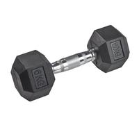 Haltère en caoutchouc HEX Tanga sports Argenté 6 kg